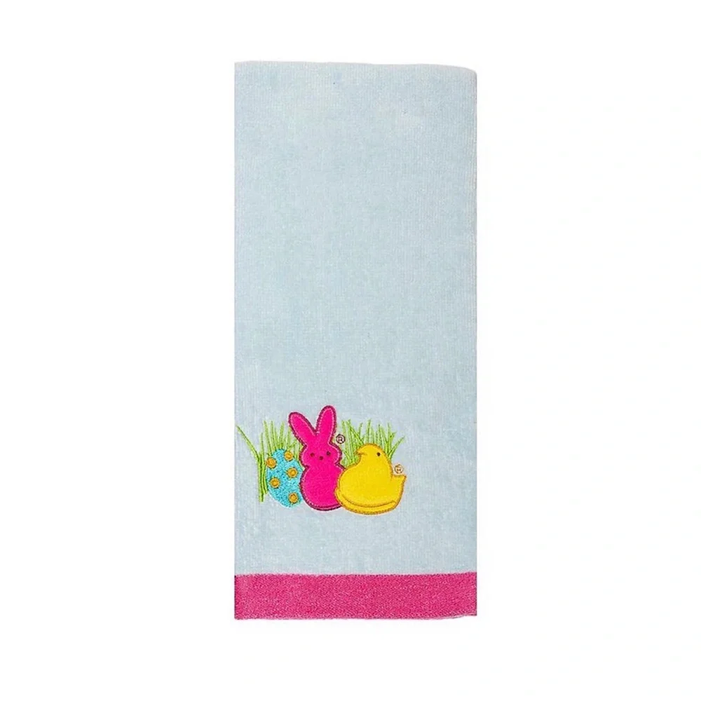 2pk Peeps Easter Plush Hand Towel - Pink & Light Blue Gift Decor Fans Brand New